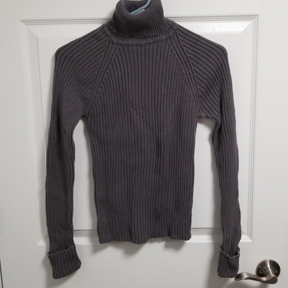 Jou Jou Sweaters - Jou Jou Grey Turtleneck Sweater